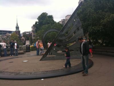 Giant Sundial where we waited for Ben